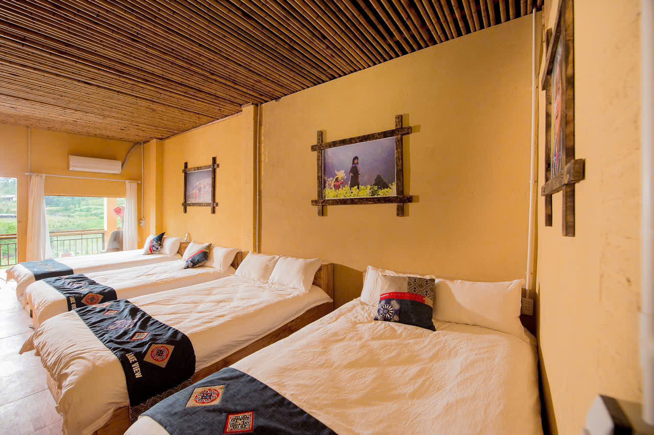 Phòng 4 giường Hà Giang – Sạch đẹp, tiện nghi cho gia đình và nhóm bạn | HT Travel